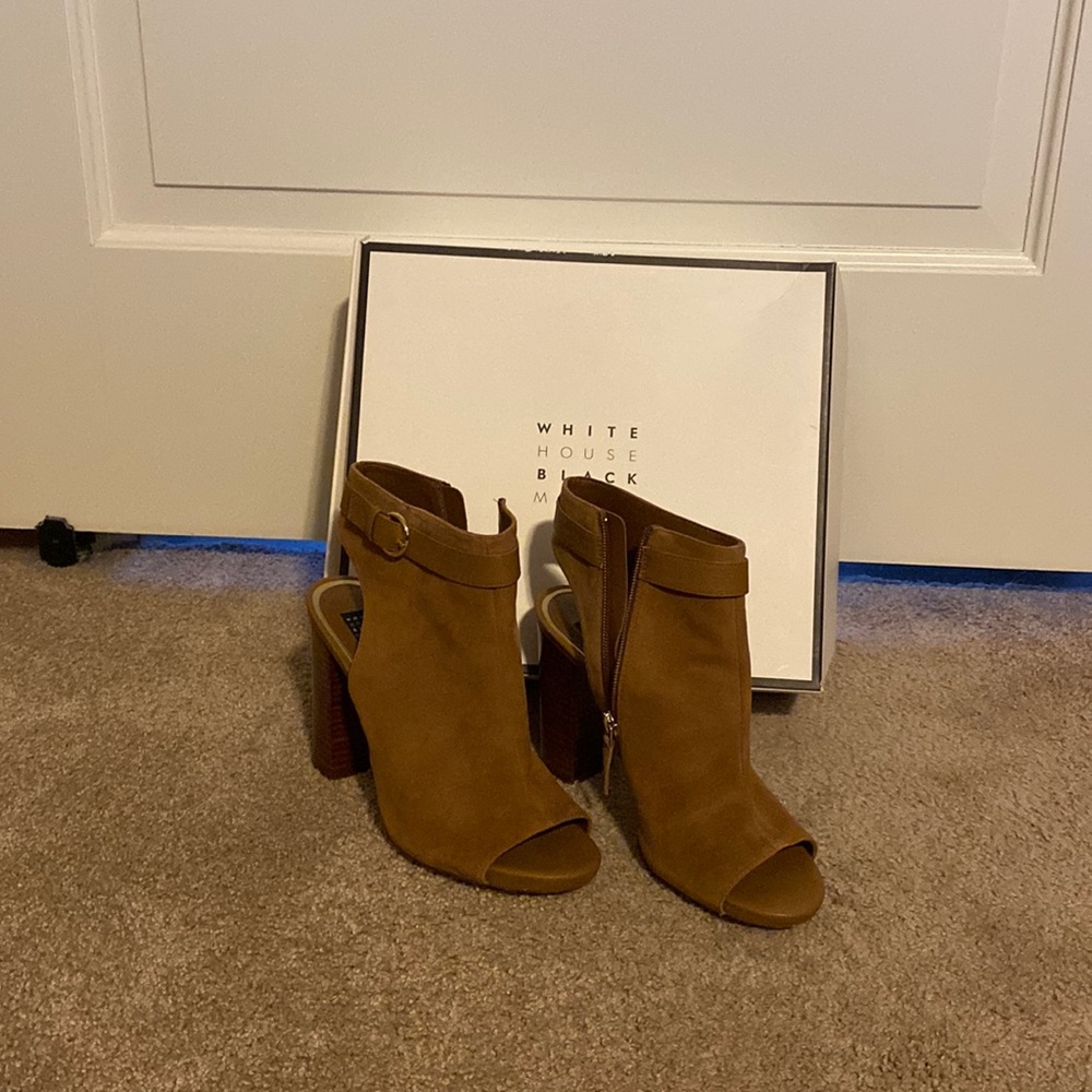 WHBM open toed/heel booties